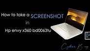 How to take a Screenshot in hp envy x360 bd0063tu !