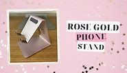 Cutest Rose Gold Phone Stand For Aesthetic Desk!