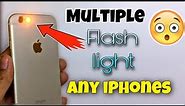 How To Get Multiple Flash Lights Iphones Ios 12,13,14 Any Iphones || multi coloured lights in ios