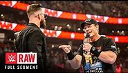 FULL SEGMENT — John Cena accepts Austin Theory's WrestleMania challenge: Raw, March 6, 2023