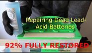 Restoring Lead Acid and Golf Cart Batteries, Liquid Regen Professional Battery Sulfate Remover