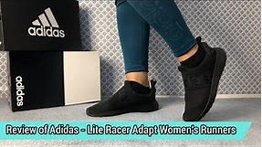 REVIEW OF @ADIDAS - LITE RACER ADAPT - WOMEN'S SLIP-ON RUNNERS + ON FEET LOOK
