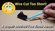 How To Repair Splice Or Tap Into Stranded Copper Electrical Wires!