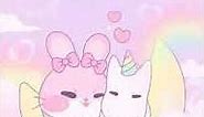 [Imshine] pink rabbit and unicorn Animated wallpaper