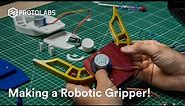 Making a Robotic Gripper (with motor) - From Design to Testing!