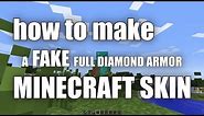 How To Get a FAKE FULL DIAMOND ARMOR Skin in Minecraft 1.20!