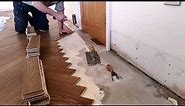 Parquet floor install. 8 days in 9 minutes!