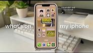 minimalist and functional phone set up 🌱 | what's on my iPhone 13 (2023)