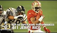 #11: Jerry Rice Super Bowl XXIX Highlights | Chargers vs. 49ers | Top 50 SB Performances