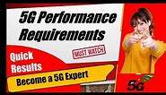5G Performance Requirements | 5G KPI | 5G Training | #5G Webinar