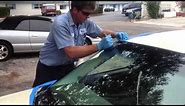 Part 2 how to replace windshield on a 2003 Cadillac Deville Set with the Rolladeck