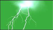 Free Green Screen Video | Lightning Thunder Effects