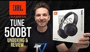 JBL by Harman Tune 500BT Wireless Headphones Unboxing and Review
