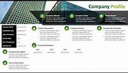 One Pager Company Profile PowerPoint Presentation Slide | Kridha Graphics