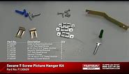 Secure-T-Screw Picture Hanger Kit