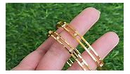 Gold Plated American Diamond 2Pcs Set Bangle | Rs. 500 only for a pair