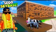 Building a Survival SKYBASE in Lego Fortnite!