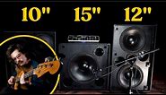 10 vs 15 vs 12: Does bass speaker size matter?
