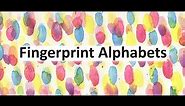 Fingerprint alphabet letters | Fingerprint Alphabets | Thumb painting | Finger painting | finger art
