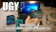 UGY Wireless 2-in-1 Bluetooth Audio Receiver/Transmitter Demo - REALLY COOL DEVICE!