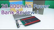 Vinsic 20.000 mAh Ultra Slim Power Bank Review - How good are cheap Powerbanks ? Whats inside ? [HD]