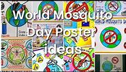 World Mosquito Day Drawing | World Mosquito Day Poster Drawing | Mosquito Day painting tutorial
