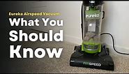 Eureka Airspeed Upright Vacuum Review - What You Should Know