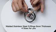 6mm thick Multi-Purpose O Ring Welded Stainless Steel Rings