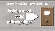 How to install an electric outlet with nightlight