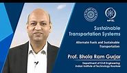 Lec 47: Alternate Fuels and Sustainable Transportation