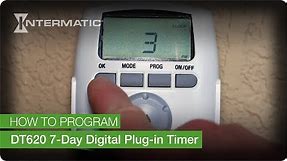 How to Program the Intermatic DT620 7-Day Digital Plug-in Timer