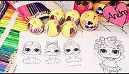 Dibujos para colorear de muñecas l.o.l. | Juguetes con Andre