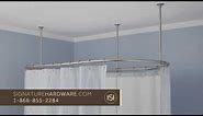 How to Install a Corner Shower Curtain Rod