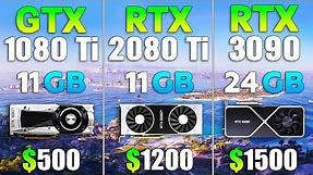 RTX 3090 vs RTX 2080 Ti vs GTX 1080 Ti - Test in 4K