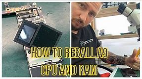 MASTERJOB - HOW TO REBALL iPHONE 6S SE 6S PLUS A9 CPU AND RAM EASILY - TUTORIAL