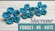 DIY Macrame Flower | Forget Me Nots Tutorial