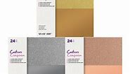 Crafter's Companion Mixed Metallic Cardstock Bundle: Glittering Gold, Sparkling Silver & Regal Rose Gold (72 Sheets)