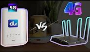 5G vs 4G Du Home Wireless, is it really better? Actual download and upload speed comparison