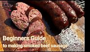 Homemade Sausage Recipe - Beginner guide to making smoked beef sausage links