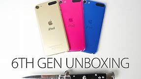 iPod Touch 6th Generation Unboxing - Gold, Pink & Blue First Impressions