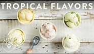 5 Tropical Ice Creams! No Churn and Homemade - Honeysuckle