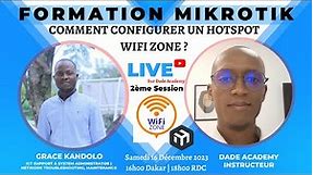 🌐 Formation MikroTik Live - Comment Configurer un Hotspot WiFi Zone ? | DADE ACADEMY