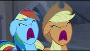Applejack & Rainbow Dash (screaming together)