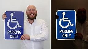 SmartSign "Reserved Parking Only" Handicap Parking Sign | 12" x 18" 3M Engineer Grade Reflective Aluminum