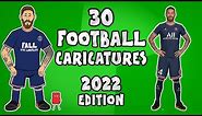 ✍️Top 30 Football Caricatures: 2022✍️ (442oons football cartoons)