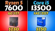 R5 7600 vs i5-13500 - Which CPU is Better Value for Money?
