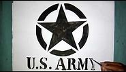 How to draw the US Army star logo