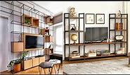 Modern Wood & Metal TV Stand Design for TVs cabinet | Metal Furniture