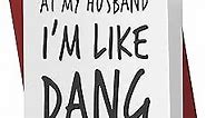Funny Birthday Card for Husband - Witty Husband Anniversary Card - Perfect Card for Him - Ideal Husband Birthday Card | Karto (Look Husband)