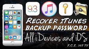 How to Recover iTunes Backup Password | All iOS Versions | All iPhone